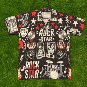 Rock Star Black and Red Shirt